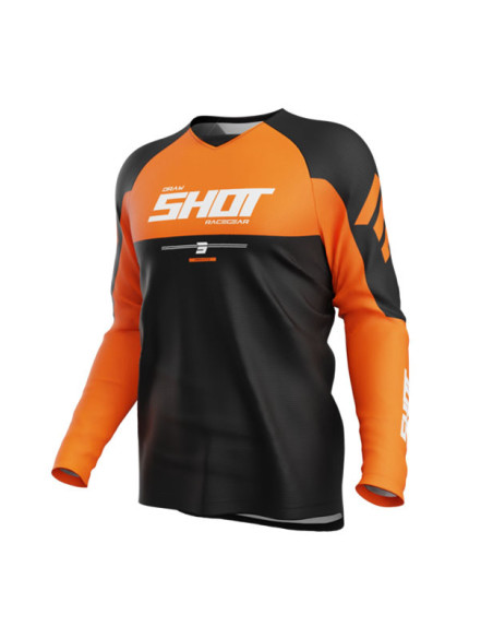 Maillot cross Shot 2026 Draw Private - Orange