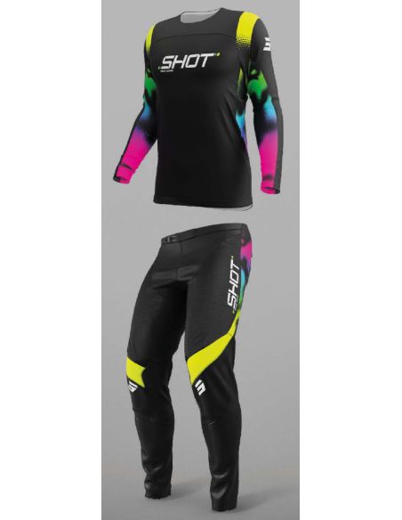 Tenue cross enfant Shot Contact Nitro - Noir
