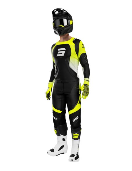Tenue cross Shot 2026 Contact Ionyx - Jaune fluo
