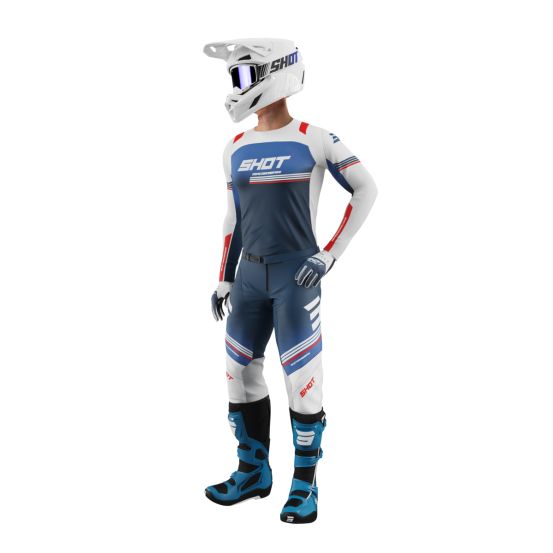 Tenue cross Shot 2026 Contact Linear - Bleu