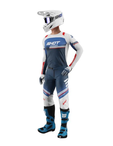 Tenue cross Shot 2026 Contact Linear - Bleu