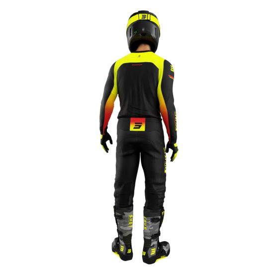 Tenue cross Shot 2026 Devo Block - Jaune fluo