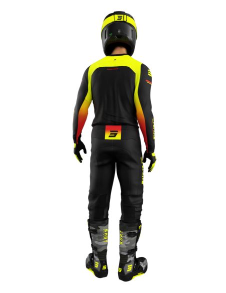 Tenue cross Shot 2026 Devo Block - Jaune fluo