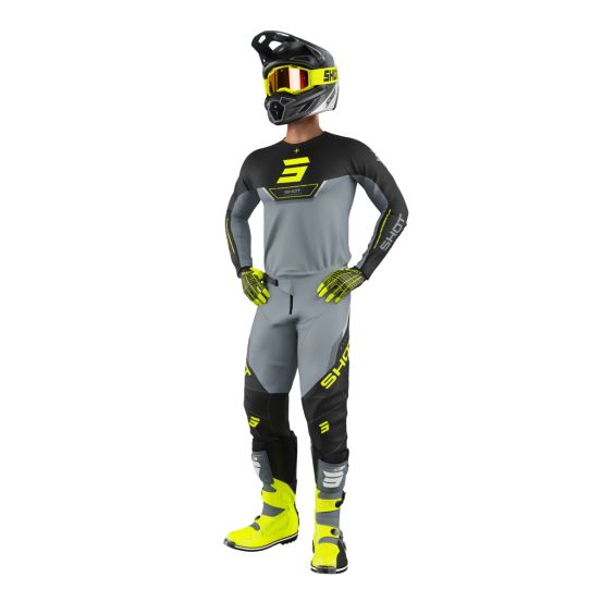 Tenue cross Shot 2026 Devo Daytona - Jaune fluo