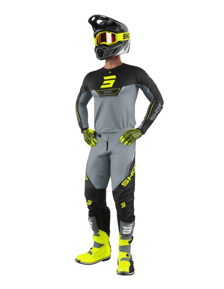 Tenue cross Shot 2026 Devo Daytona - Jaune fluo