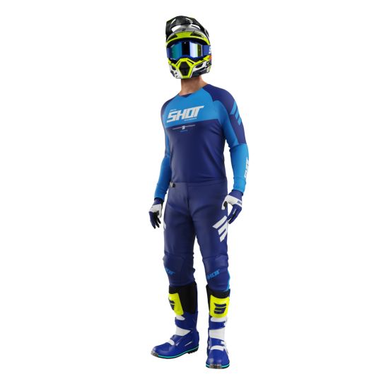 Tenue cross Shot 2026 Draw Private - Bleu