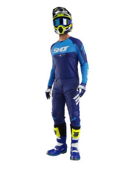 Tenue cross Shot 2026 Draw Private - Bleu