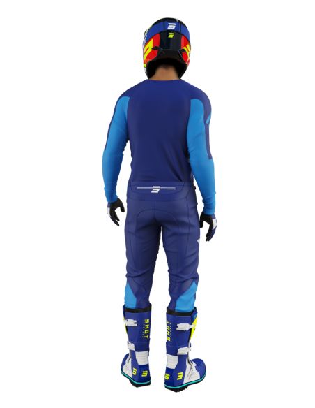 Tenue cross Shot 2026 Draw Private - Bleu