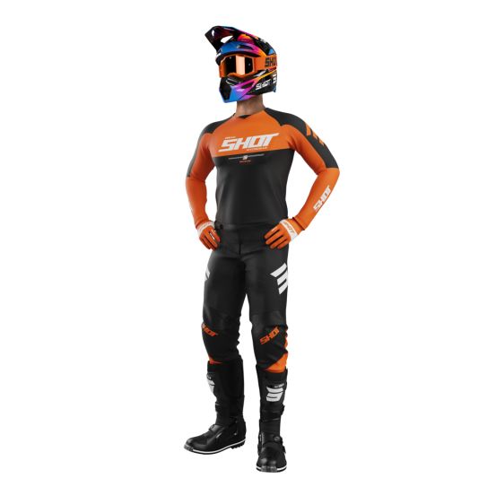 Tenue cross Shot 2026 Draw Private - Orange