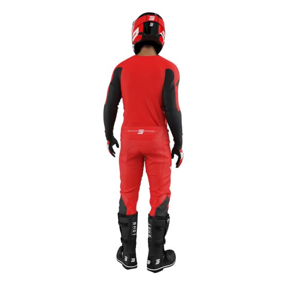 Tenue cross Shot 2026 Draw Private - Rouge