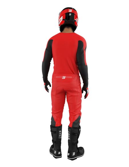 Tenue cross Shot 2026 Draw Private - Rouge