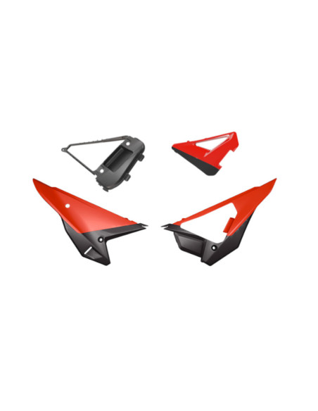 Kit plaques latérales RTECH Revolution - Rouge - Honda 250 / 450 CRF-R 2025-2026