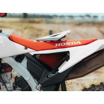 Kit plaques latérales RTECH Revolution - Blanc - Honda 250 / 450 CRF-R 2025-2026 2