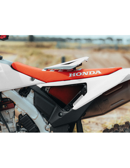 Kit plaques latérales RTECH Revolution - Blanc - Honda 250 / 450 CRF-R 2025-2026