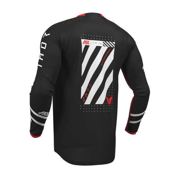 Maillot cross enfant Thor 2026 Launchmode Futura - Rouge Noir