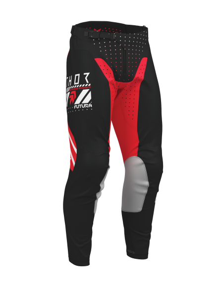 Pantalon cross enfant Thor 2026 Launchmode Futura - Rouge Noir
