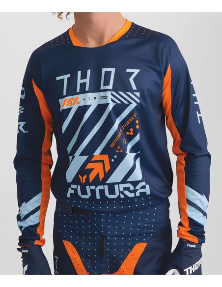 Tenue cross enfant Thor 2026 Launchmode Futura - Bleu Orange