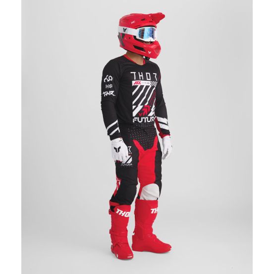 Tenue cross enfant Thor 2026 Launchmode Futura - Rouge Noir