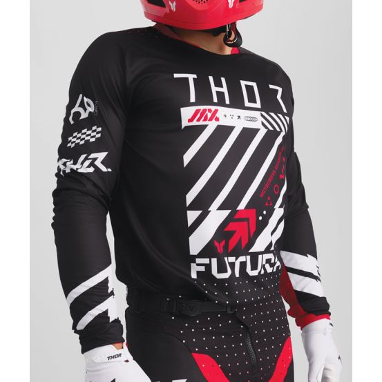 Tenue cross enfant Thor 2026 Launchmode Futura - Rouge Noir