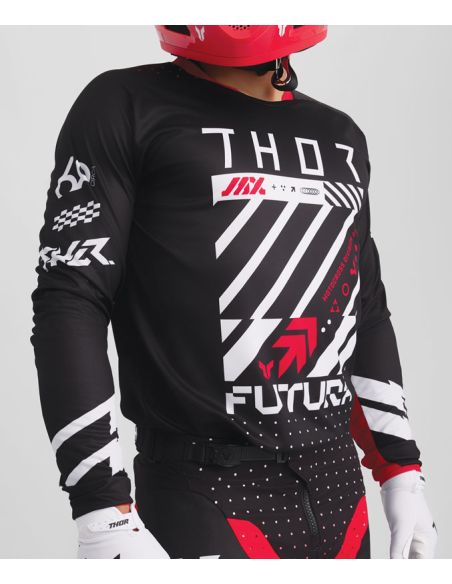 Tenue cross enfant Thor 2026 Launchmode Futura - Rouge Noir