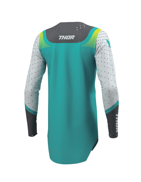 Maillot cross femme Thor 2026 Sportmode Velocity - Gris Bleu