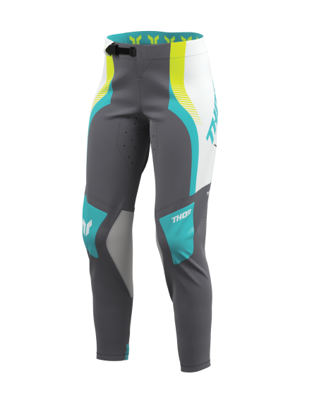 Pantalon cross femme Thor 2026 Sportmode Velocity - Blanc Noir Bleu