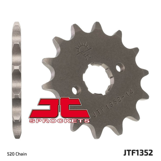 Pignon acier JT - Pas 520 - HONDA 250 / 300cc