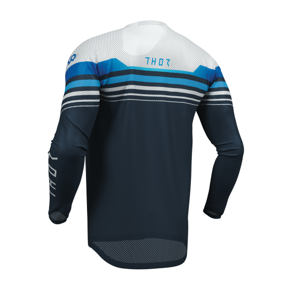 Maillot cross homme Thor 2026 Launchmode Vented Raptor - Bleu Blanc