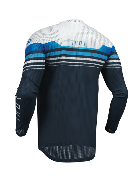 Maillot cross homme Thor 2026 Launchmode Vented Raptor - Bleu Blanc