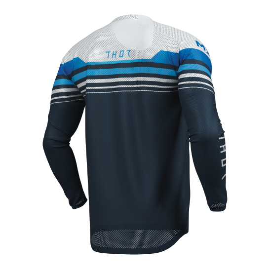 Maillot cross homme Thor 2026 Launchmode Vented Raptor - Bleu Blanc