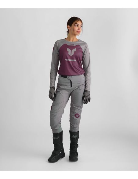 Tenue cross femme Thor 2026 Ridemode Menace - Violet Gris
