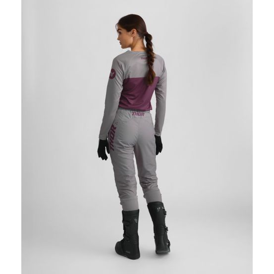Tenue cross femme Thor 2026 Ridemode Menace - Violet Gris