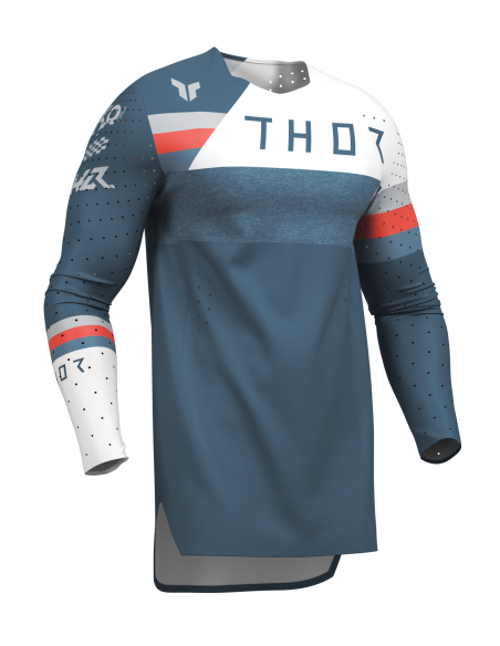 Maillot cross homme Thor 2026 Sportmode League Storm - Noir Blanc