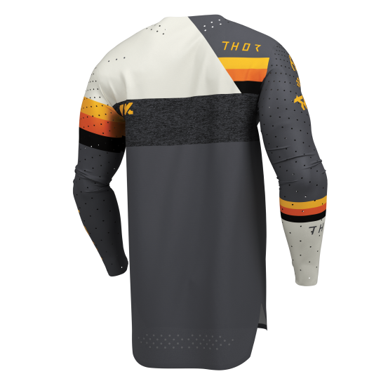 Maillot cross homme Thor 2026 Sportmode League - Vintage - Gris Blanc Orange