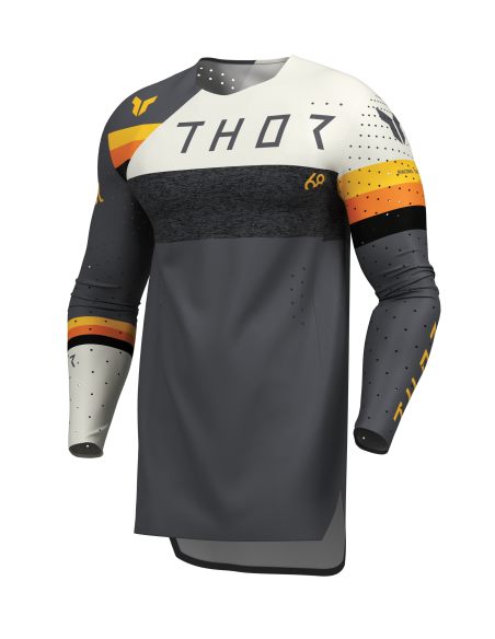 Maillot cross homme Thor 2026 Sportmode League - Vintage - Gris Blanc Orange