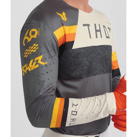 Tenue cross Thor 2026 Sportmode League - Vintage - Gris Blanc Orange
