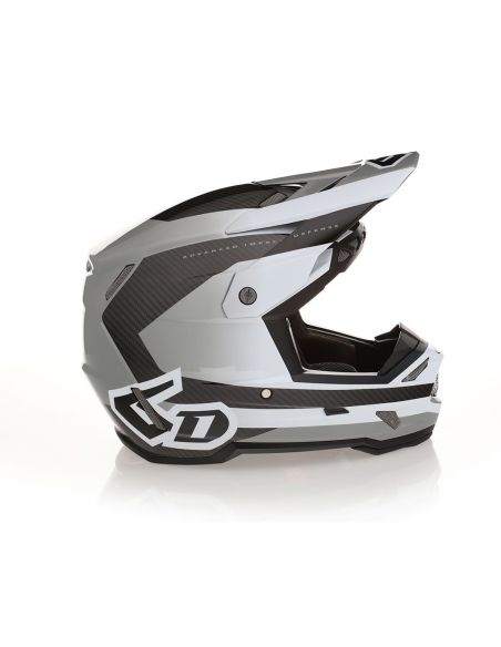 Casque cross 6D ATR-3 Pure Brillant - Blanc