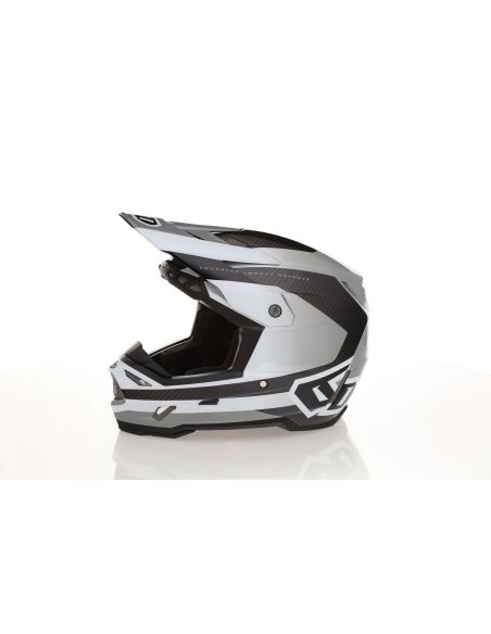 Casque cross 6D ATR-3 Pure Brillant - Blanc