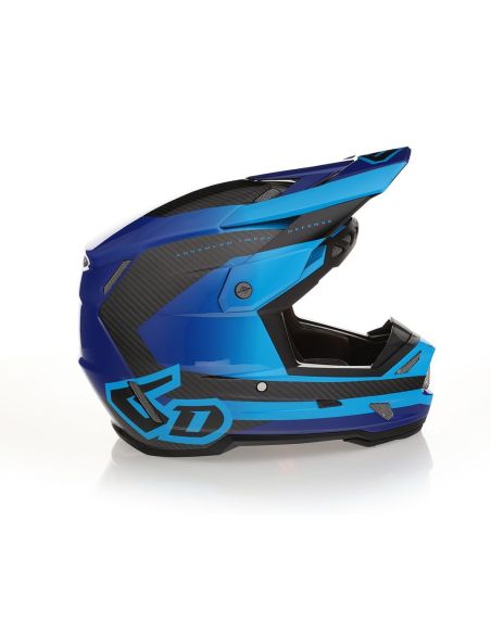 Casque cross 6D ATR-3 Pure Brillant - Bleu Marine
