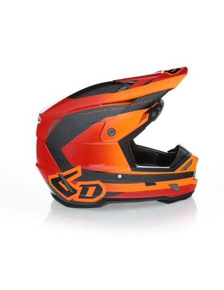 Casque cross 6D ATR-3 Pure Brillant - Orange