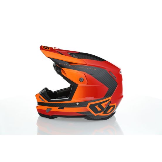 Casque cross 6D ATR-3 Pure Brillant - Orange
