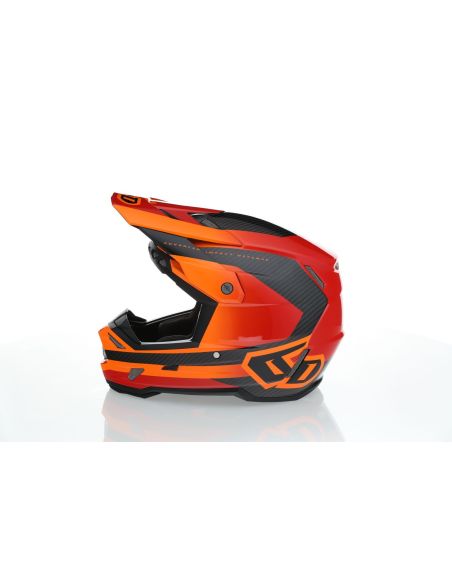 Casque cross 6D ATR-3 Pure Brillant - Orange