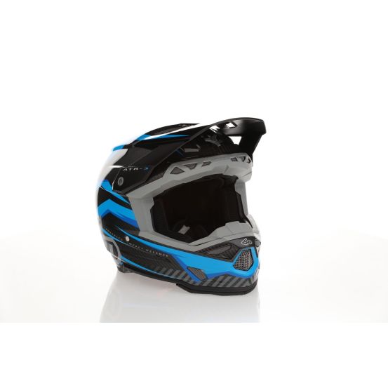 Casque cross 6D ATR-3 Rival Brillant - Bleu