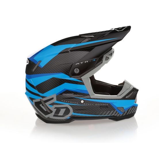 Casque cross 6D ATR-3 Rival Brillant - Bleu