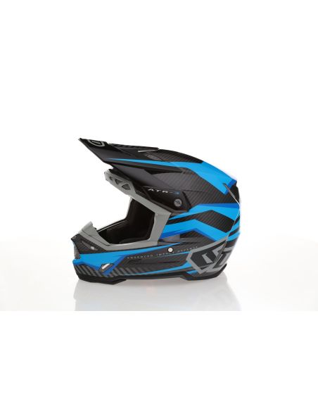 Casque cross 6D ATR-3 Rival Brillant - Bleu