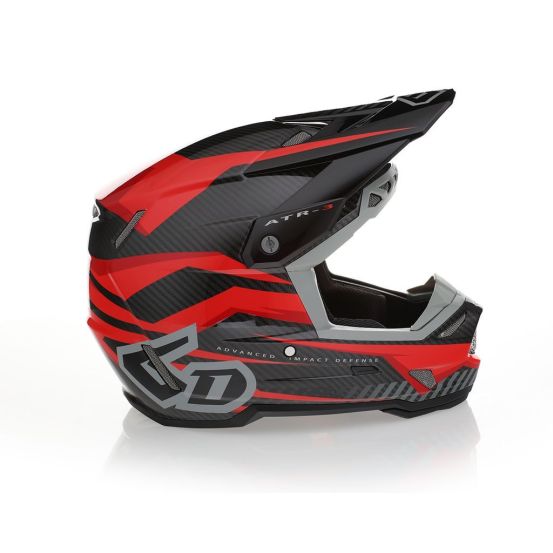 Casque cross 6D ATR-3 Rival Brillant - Rouge
