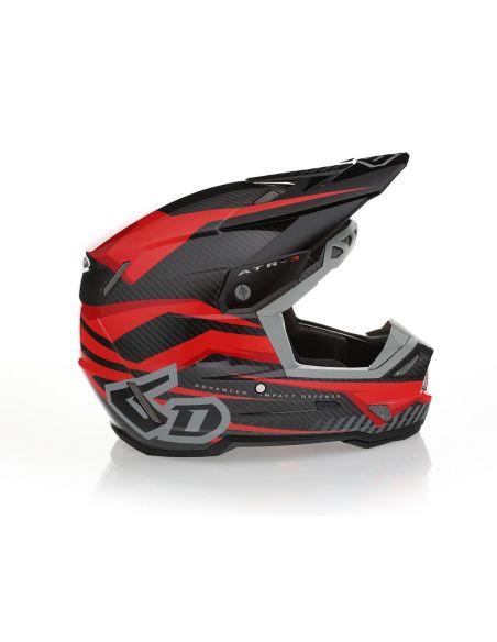 Casque cross 6D ATR-3 Rival Brillant - Rouge