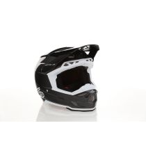 Casque cross 6D ATR-3 Solid Brillant - Blanc Noir 2