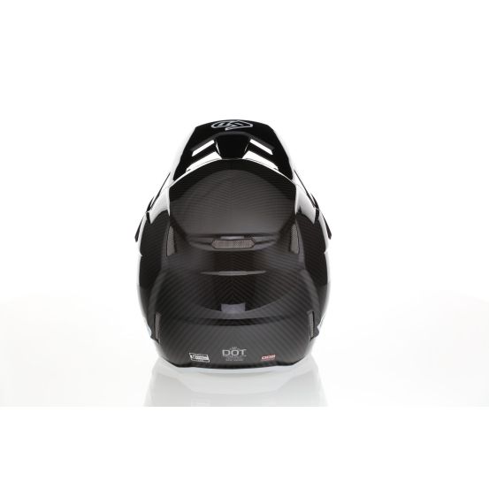 Casque cross 6D ATR-3 Solid Brillant - Blanc Noir