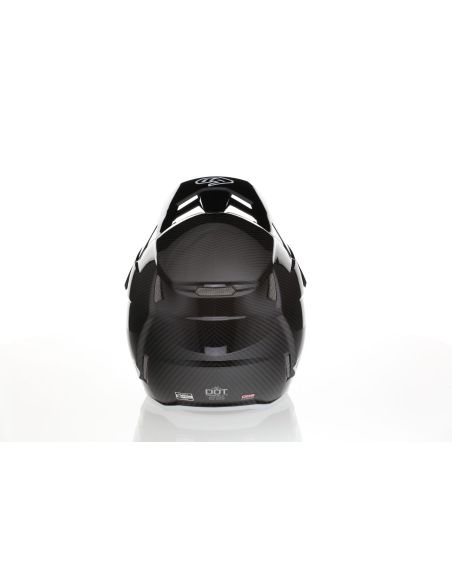 Casque cross 6D ATR-3 Solid Brillant - Blanc Noir